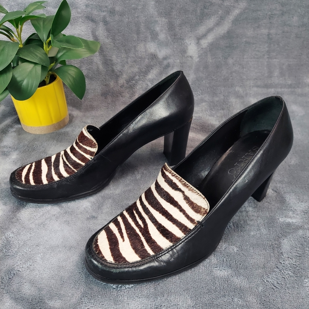 Franco Sarto Zebra Print Pumps, Women's Sz 9 - Picture 3 of 12